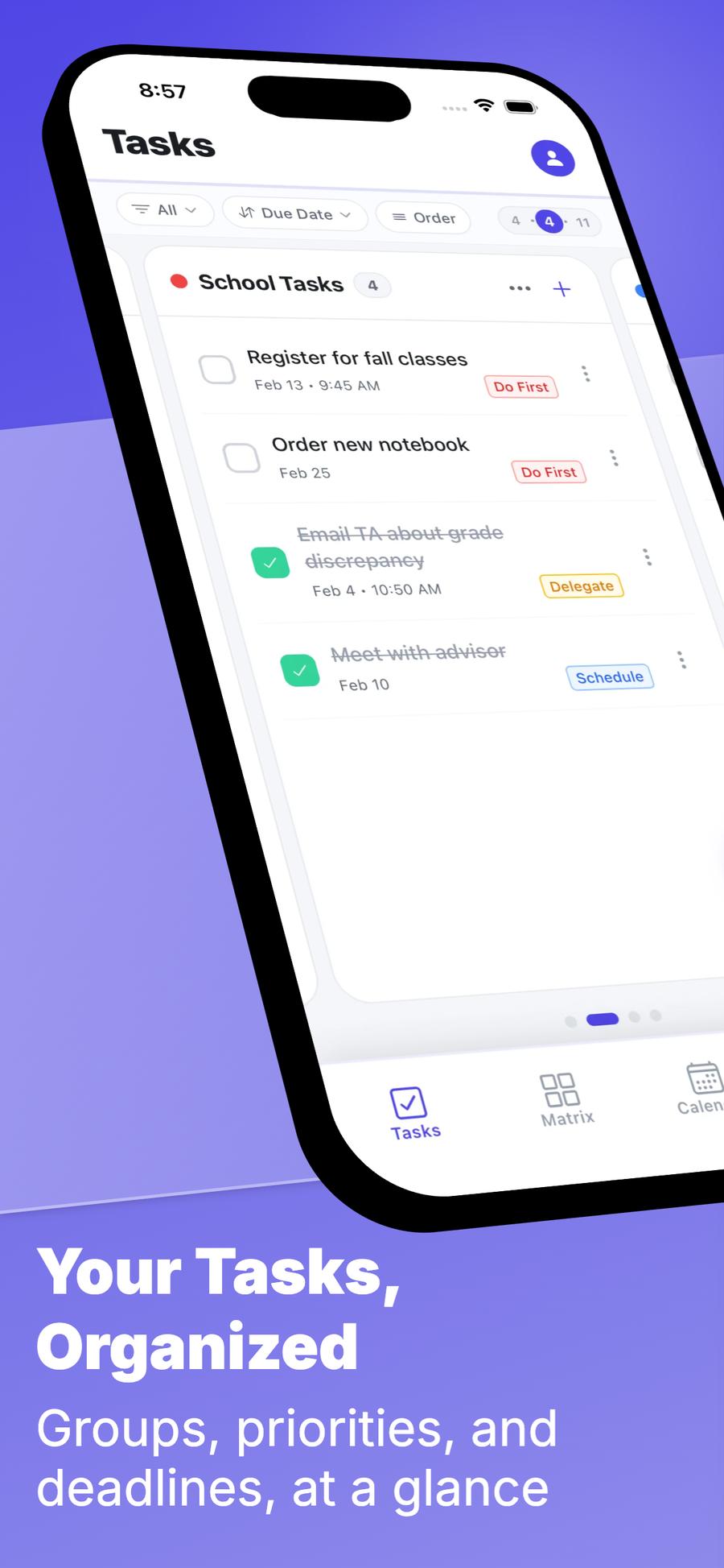 The Task App iOS