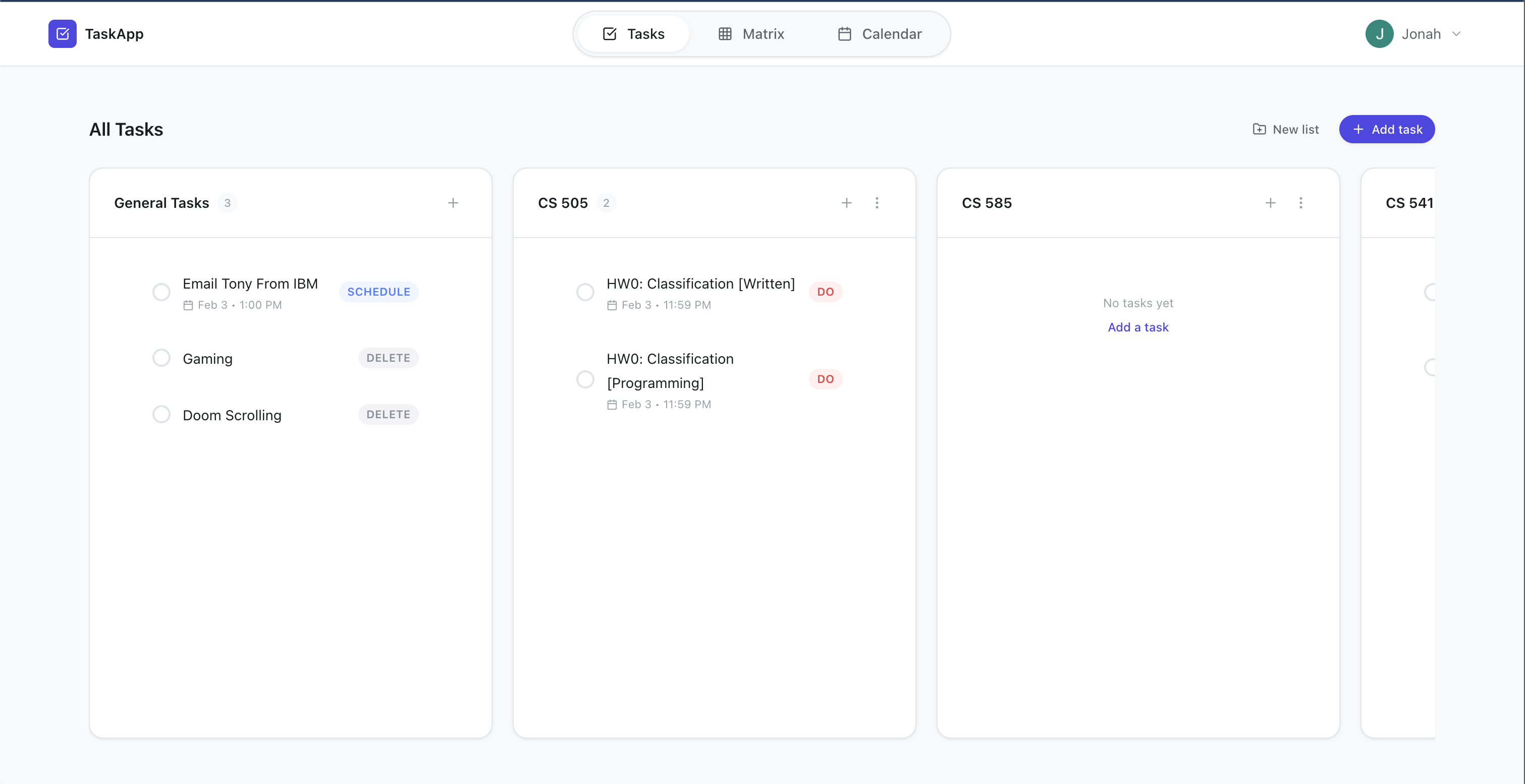 The Task App Web